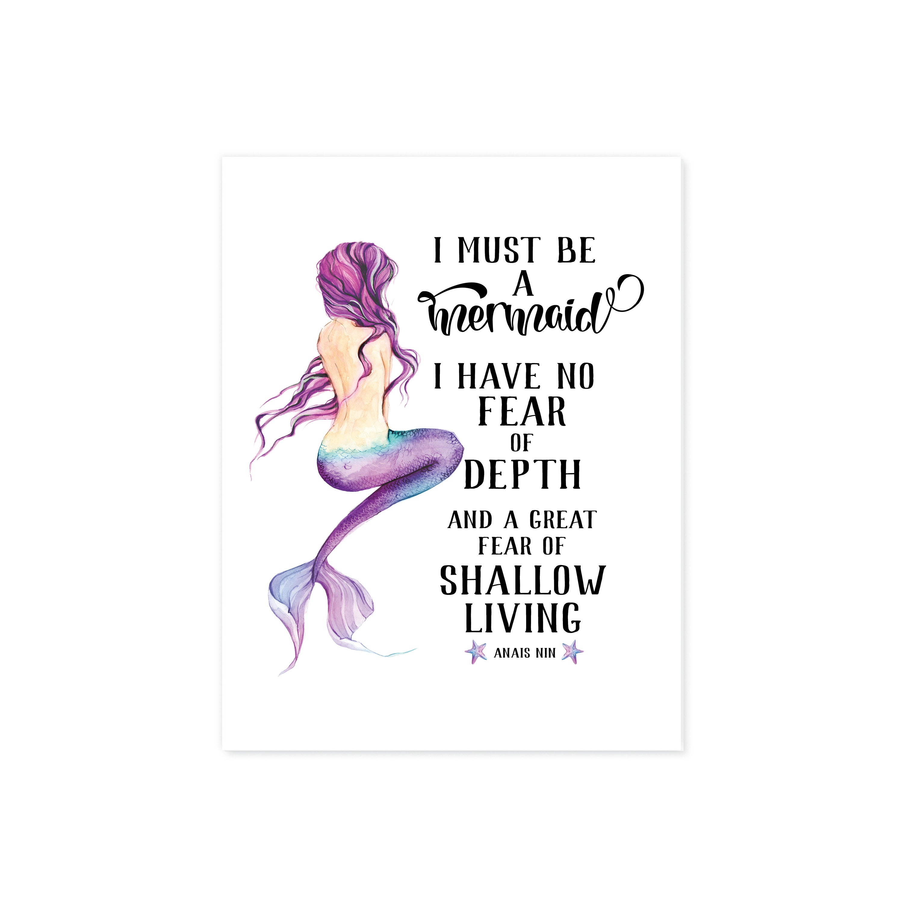 I Must Be A Mermaid Quote Anais Nin
